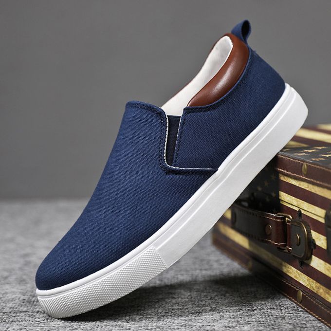 Men's Korean Style Casual Shoes-Blue