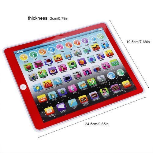 Kids Children Tablet Pad Electronic Preschool English Learning Numbers Letters Teach Toy