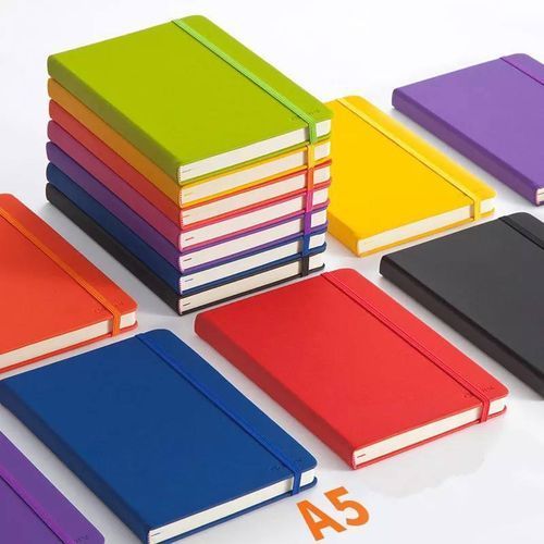 A5 Colorful Elastic Bind Notebook - Multi