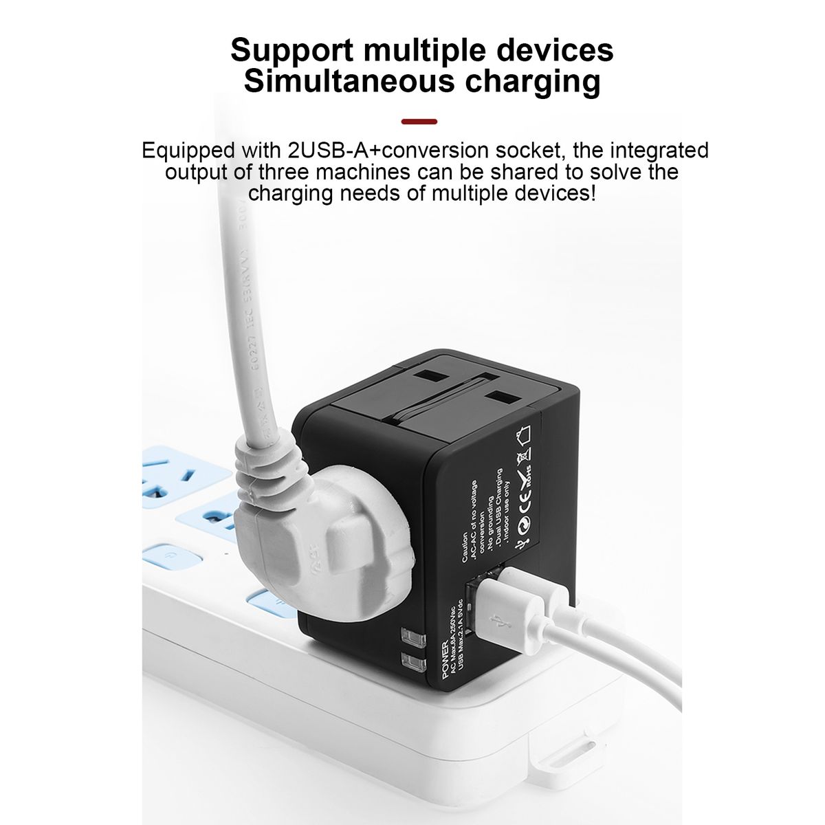 Universal Worldwide Phone Charger Travel Wall AC  Plug