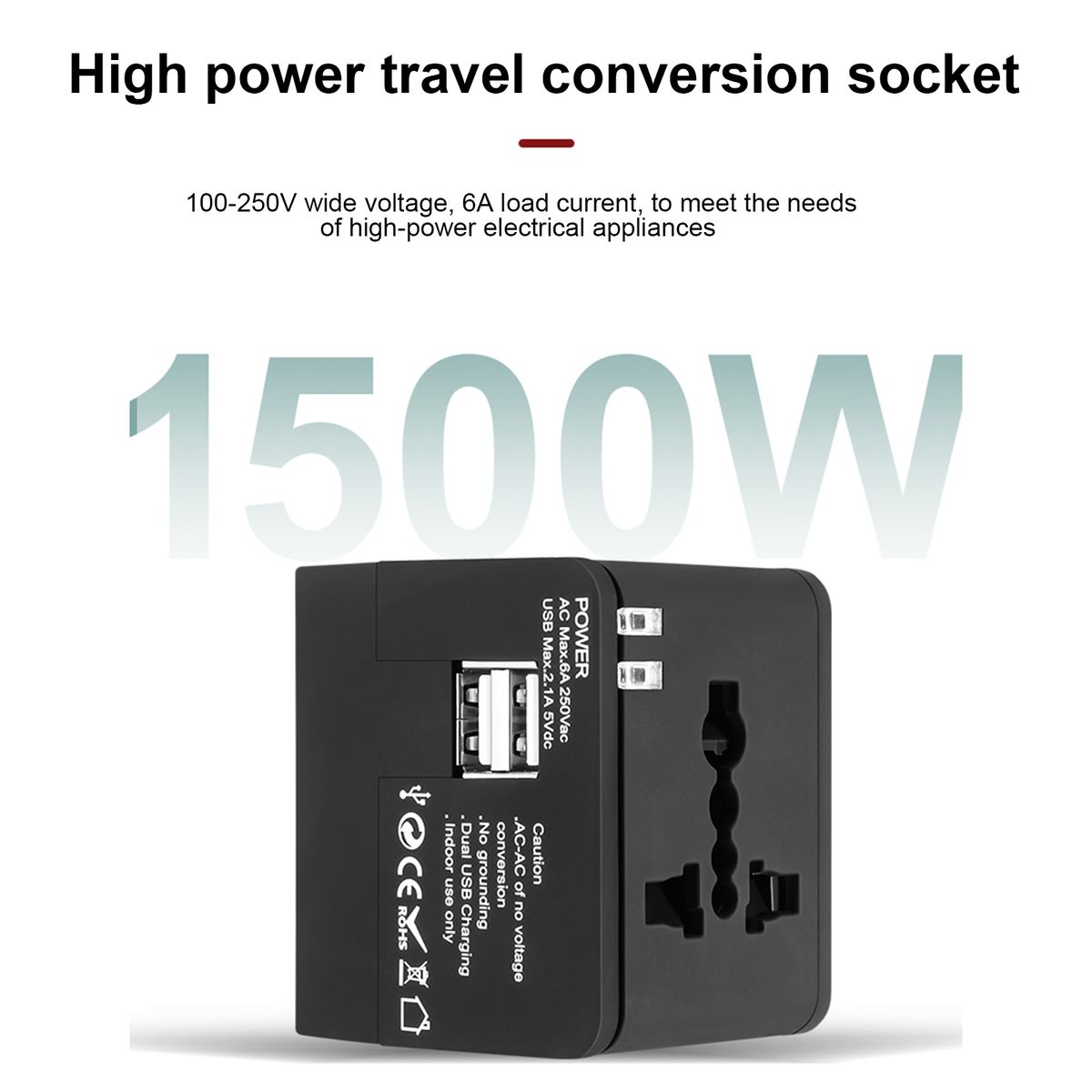 Universal Worldwide Phone Charger Travel Wall AC  Plug