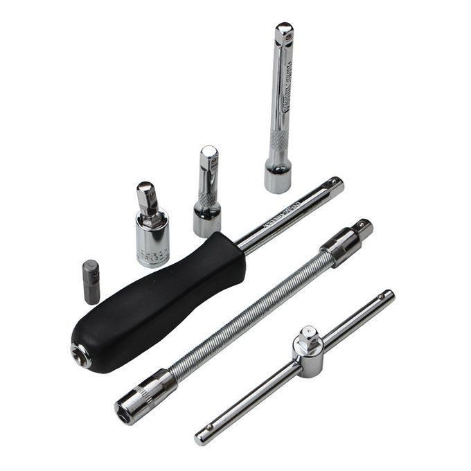 Universal Socket Wrench 46 Pieces Tool Set For Home & Auto Repair (1/4")