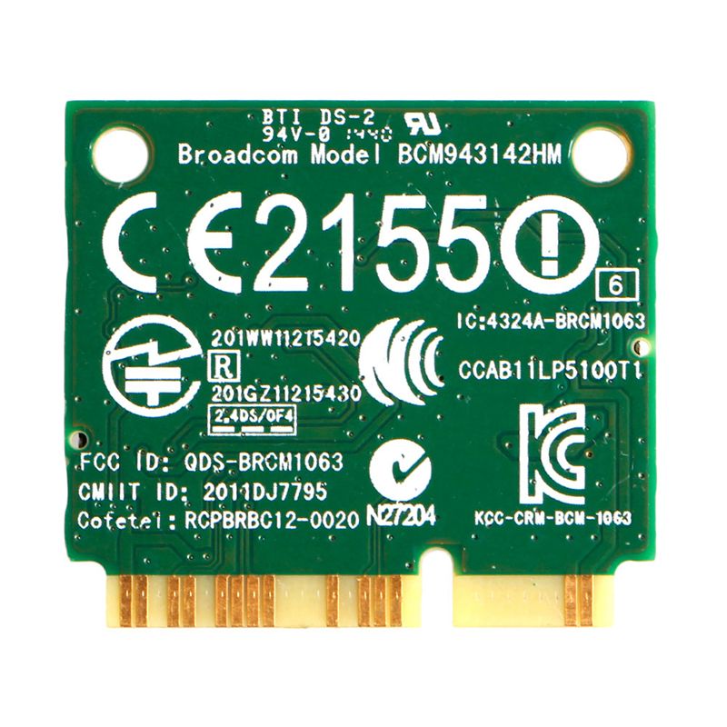 DW1704 R4GW0 BCM943142HM Wireless WiFi 300Mbps Bluetooth