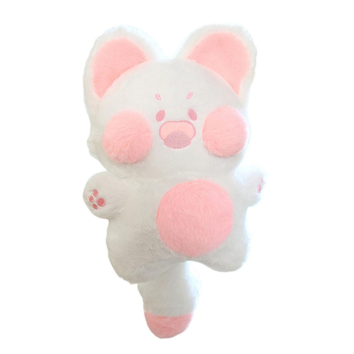 304060cm Stuffed Doll Toy Cartoon Kitten Doll Soft Sofa Throw Pillow Pink White