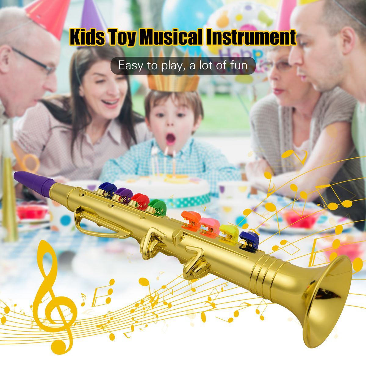 Musical Wind Instruments Clarinet For Kids Toddlers ABS