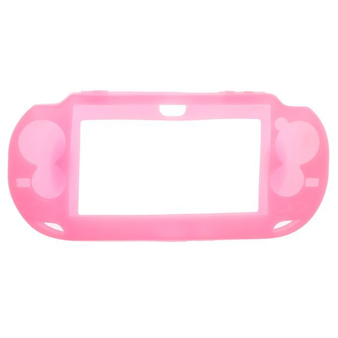 Silicone Skin Case Cover For Sony  PS Vita PSV Game Pink