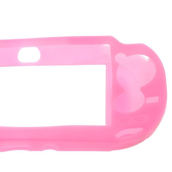 Silicone Skin Case Cover For Sony  PS Vita PSV Game Pink