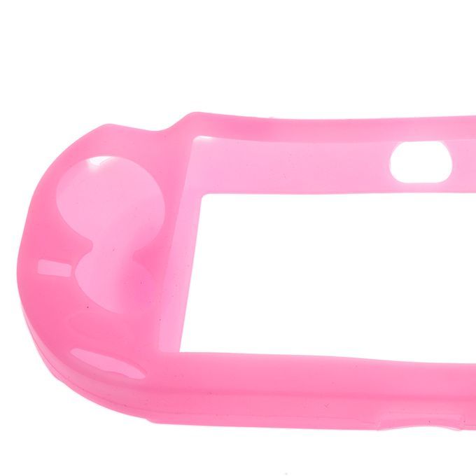 Silicone Skin Case Cover For Sony  PS Vita PSV Game Pink