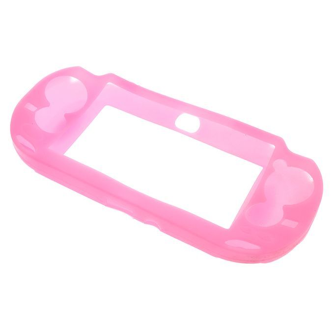 Silicone Skin Case Cover For Sony  PS Vita PSV Game Pink