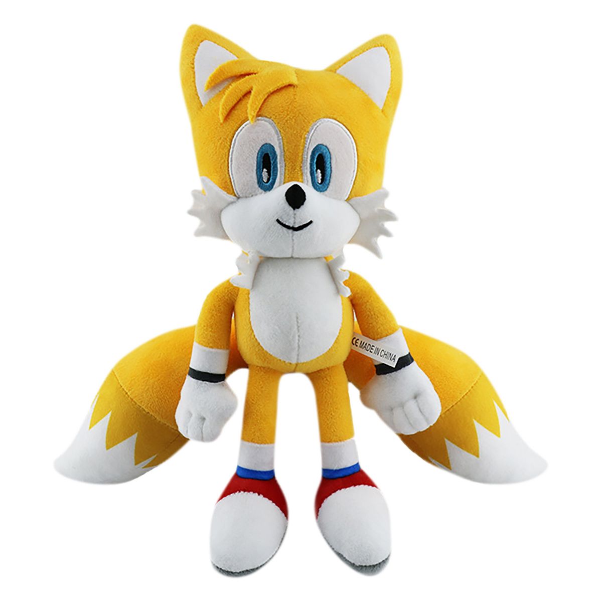 30cm Sonic Anime Game Plush Soft Toys Black Shadow Amy Rose Knuckles Tails Cartoon Toy Soft Stuffed Plush Dolls Gift For Kids(#Light Yellow)