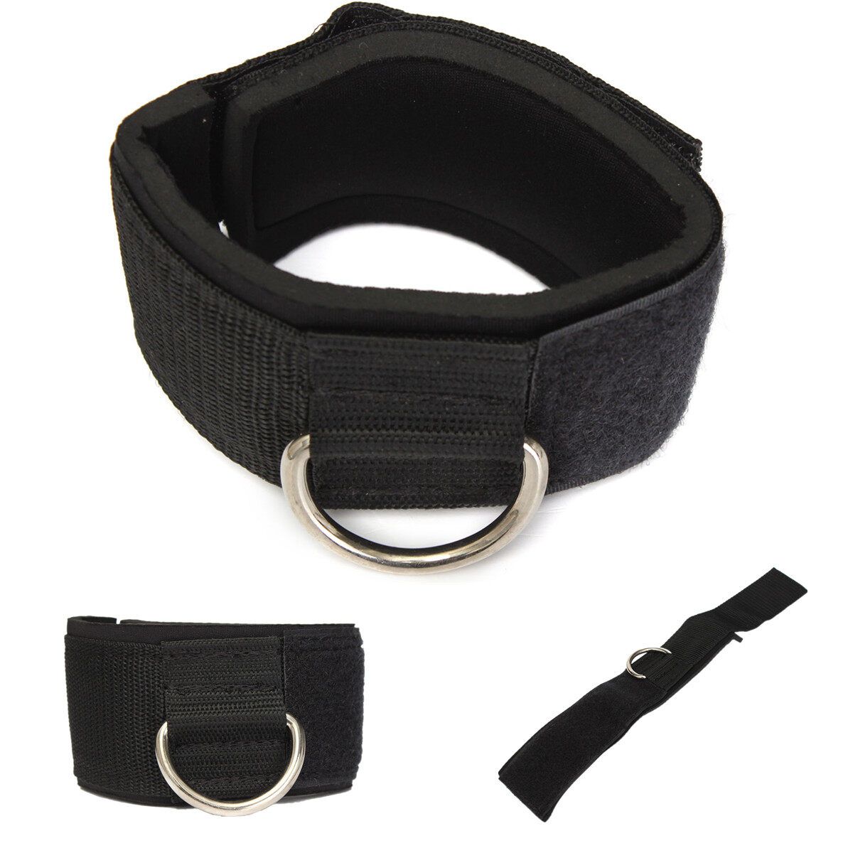 Ankle Strap D-ring Multi Gym Cable Attachment Thigh Leg Pulley Weight Lifting