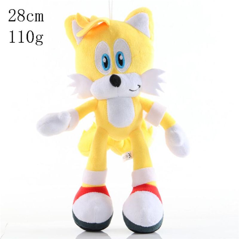Super The Hedgehog Plush Soft Toys Shadow Amy Rose Knuckles Tails Plush Toys Soft Stuffed Peluche Dolls Gift For Kids'(#25cm Hongse)
