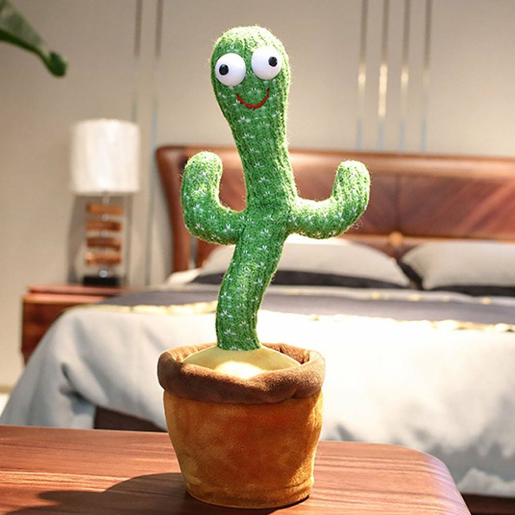 Dancing Cactus Speak Electronic Plush Toys Luminescent Toys