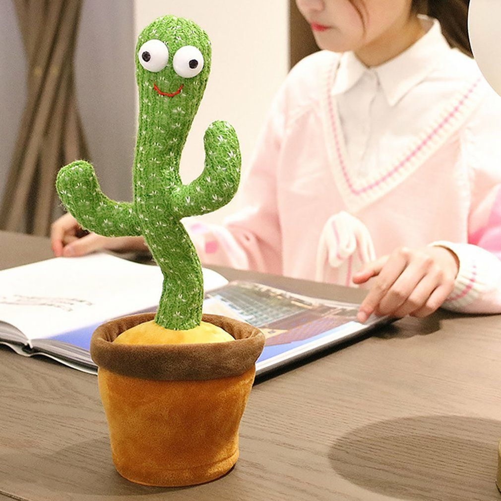 Dancing Cactus Speak Electronic Plush Toys Luminescent Toys