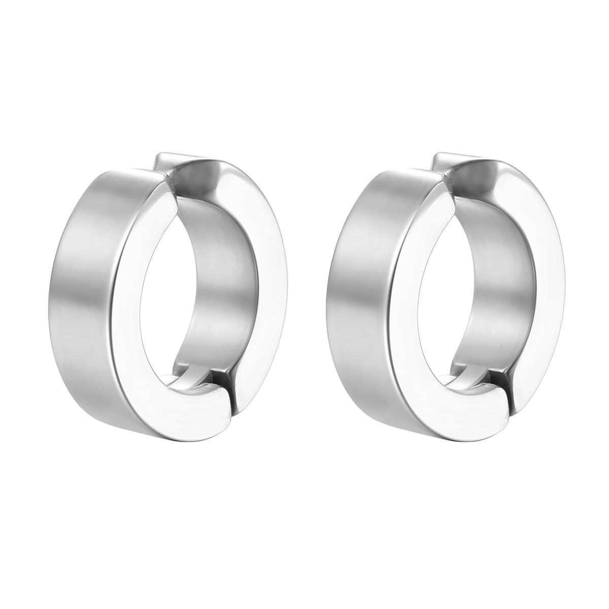 6 Pcs Classy Silver Gold Black Stainless Steel  Ear Clips
