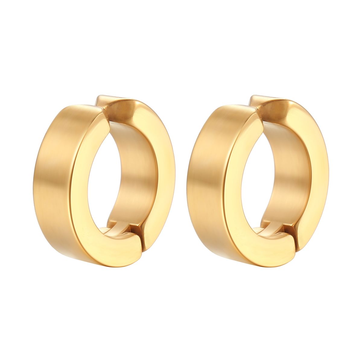 6 Pcs Classy Silver Gold Black Stainless Steel  Ear Clips