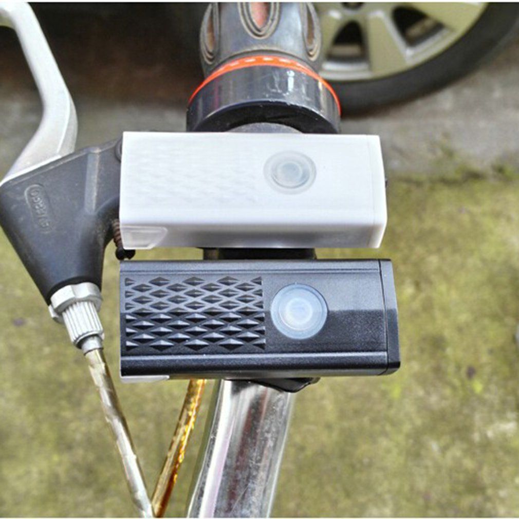 Bicycle Front Light Bell Cycling Horn Rechargeable Electric Led USB Charge Mountain Bike Road Handle Handlebar Black