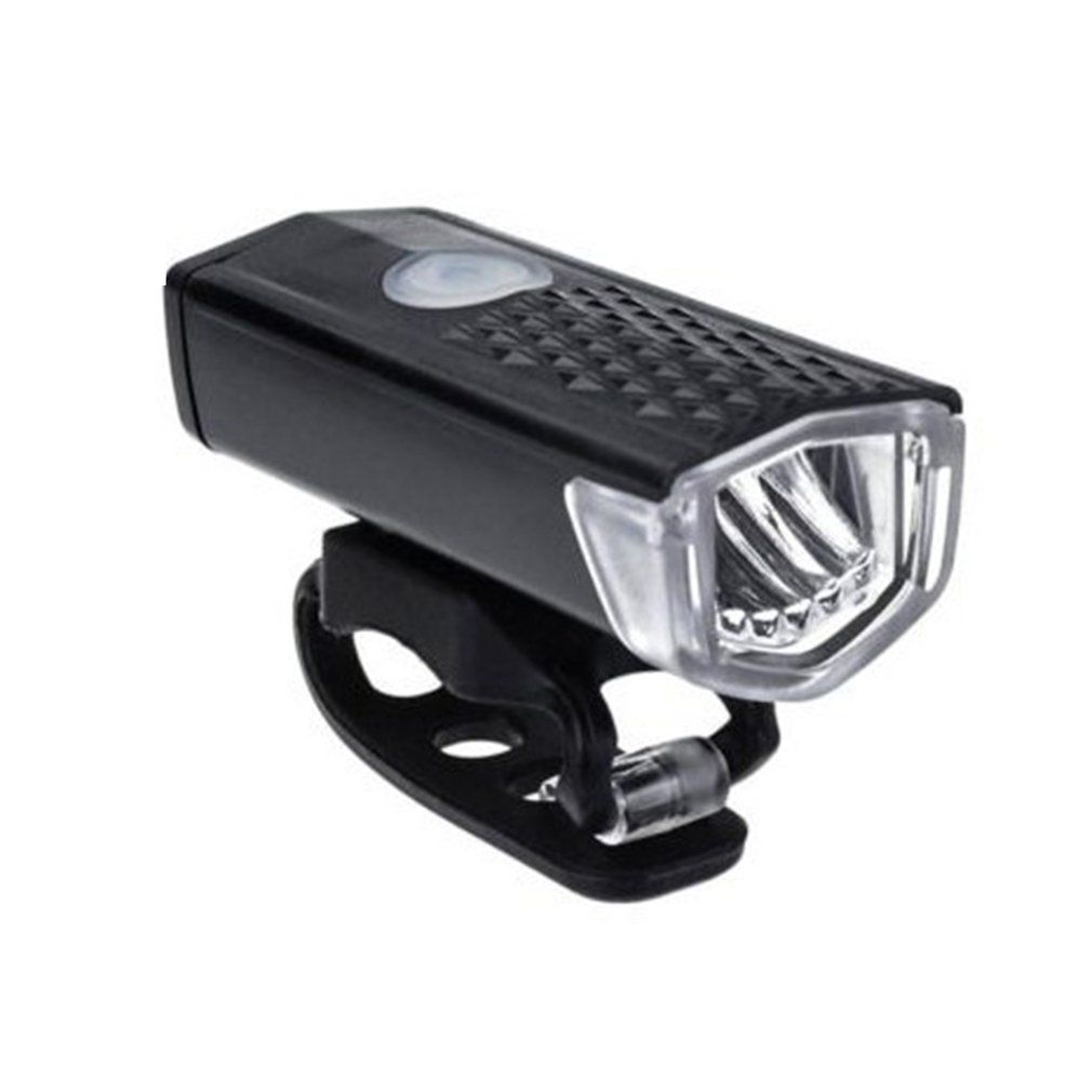 Bicycle Front Light Bell Cycling Horn Rechargeable Electric Led USB Charge Mountain Bike Road Handle Handlebar Black
