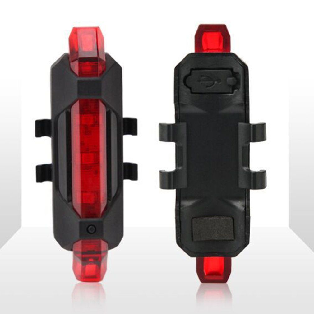 Bicycle Tail Light USB Charging Bicycle Light Red Light Tail Light Warning Light Cycling Accessories Rechargeable Red