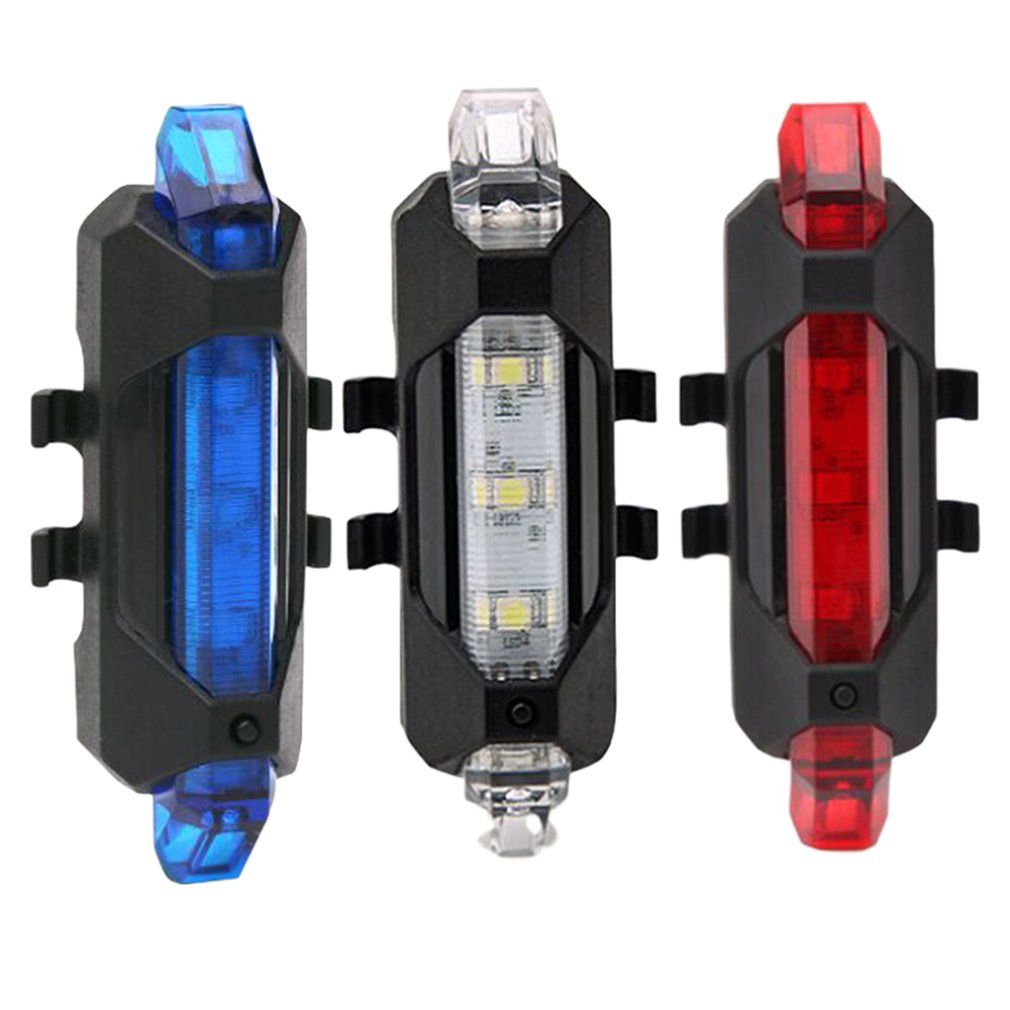 Bicycle Tail Light USB Charging Bicycle Light Red Light Tail Light Warning Light Cycling Accessories Rechargeable Red