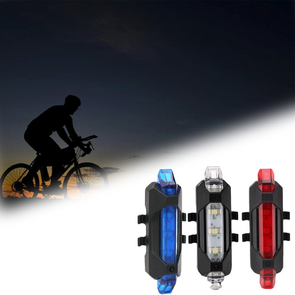 Bicycle Tail Light USB Charging Bicycle Light Red Light Tail Light Warning Light Cycling Accessories Rechargeable Red