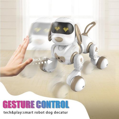 Funny RC Robot Electronic Dog Stunt Dog Voice Command Programmable Touch-sense Music Song Robot Dog For Children's Toys