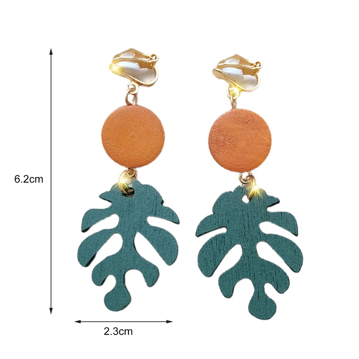 1 Pair Clip Earrings Bow Tassels Jewelry Non-piercing