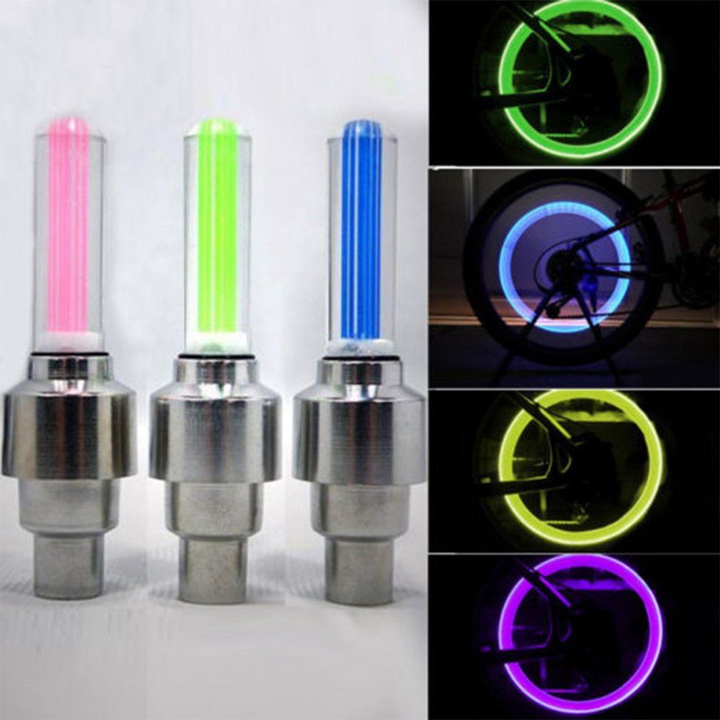 Glow Stick Type Bicycle Valve Light Valve Core Light Hot Wheels Wheel Light Riding Equipment Accessories