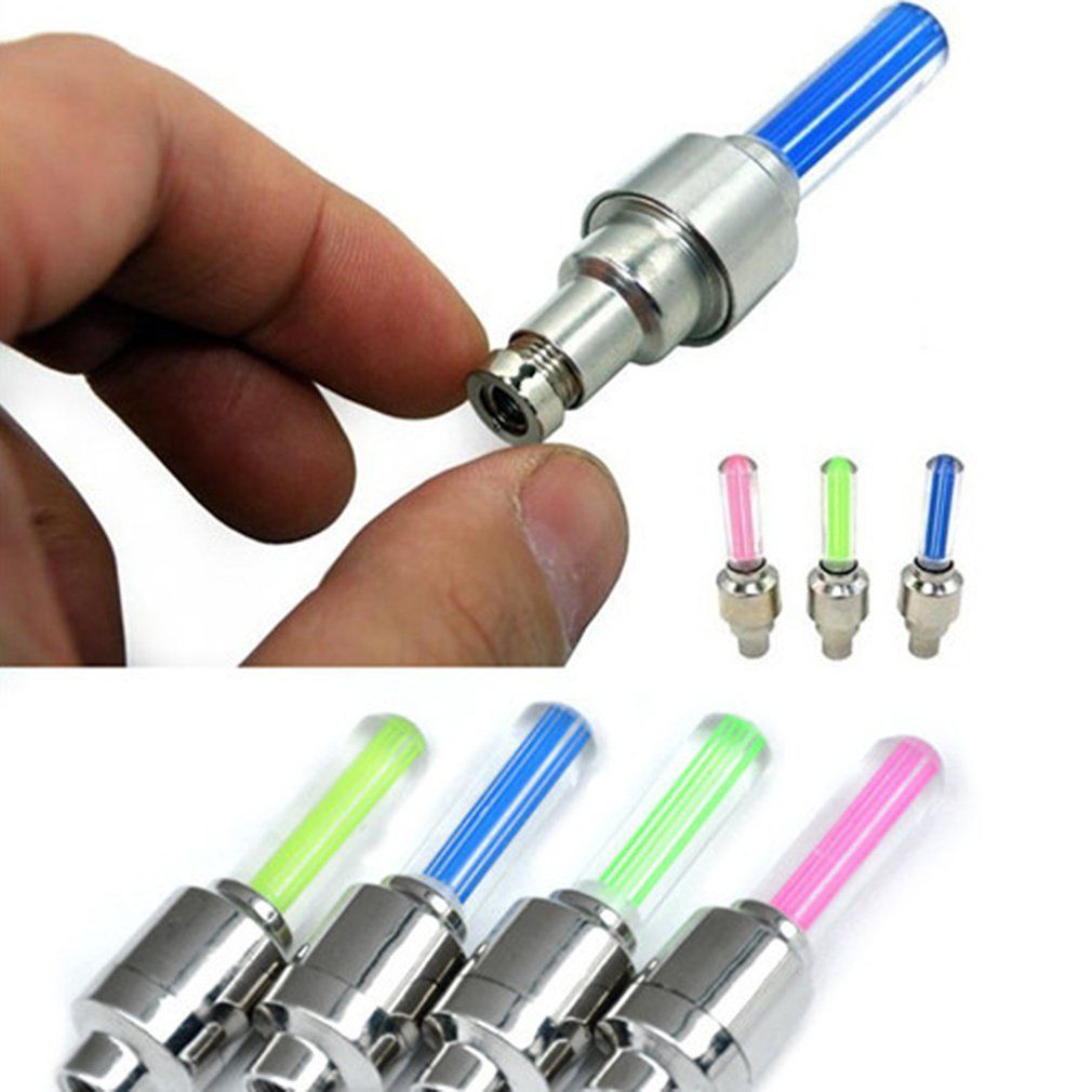 Glow Stick Type Bicycle Valve Light Valve Core Light Hot Wheels Wheel Light Riding Equipment Accessories