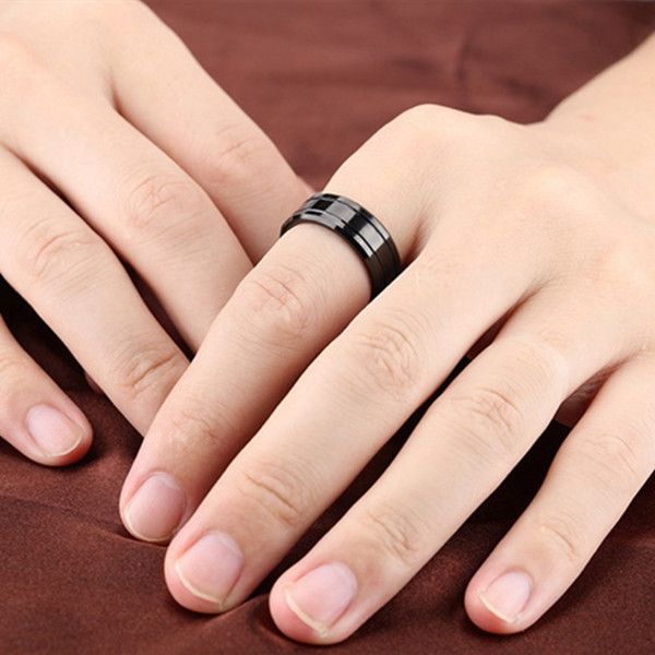 Titanium Men Ring Student Alloy Ring For Women
