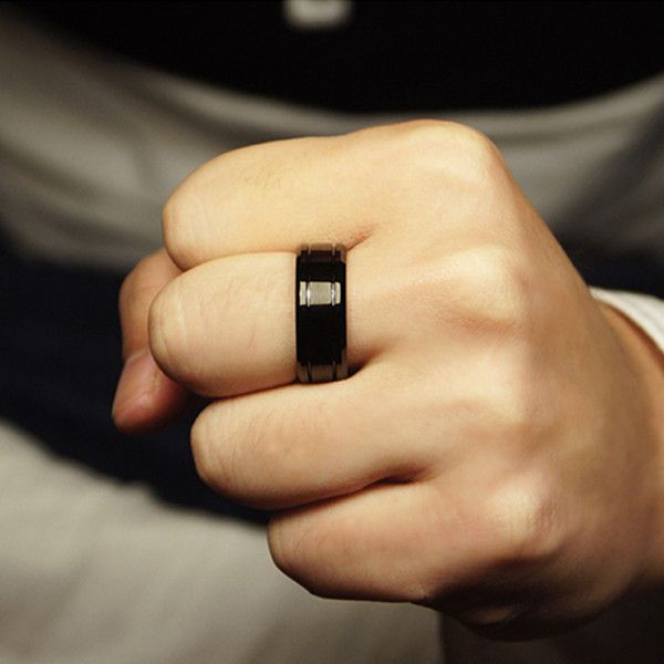 Titanium Men Ring Student Alloy Ring For Women