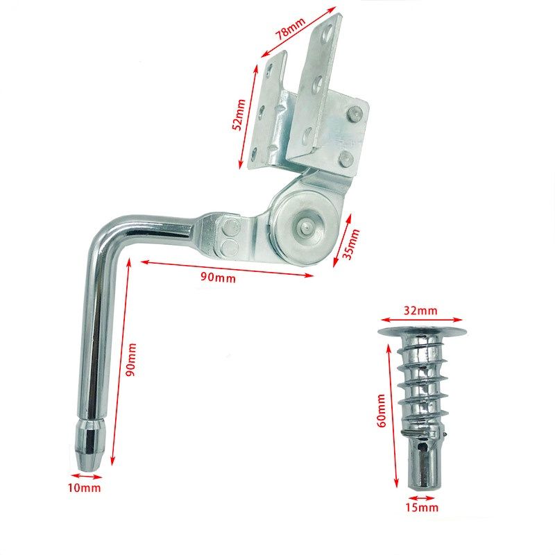 2pc/lot  Lazy Sofa Hardware Parts Headrest Folding105-125mm Lift Up Hinges Height Angle Adjuster Mechanism Furniture Accessories