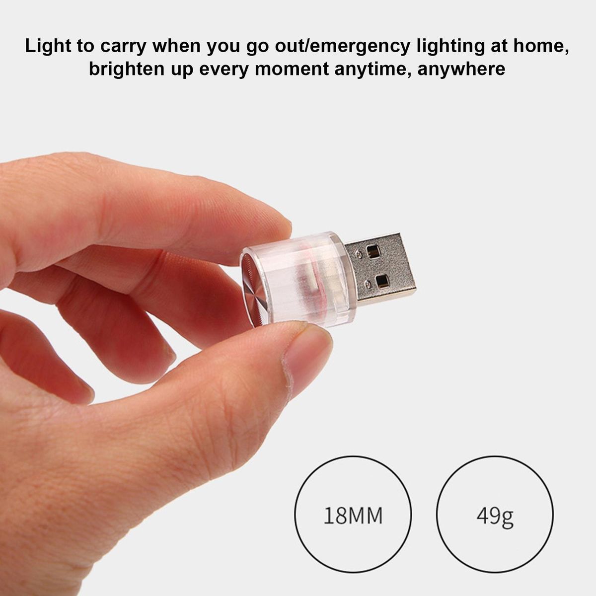 Mini Usb Light Mini Usb Car Lamp Portable Led Atmosphere for Emergency Light Blue