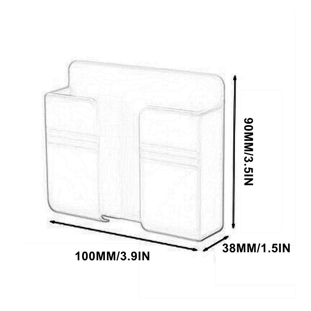 Wall Mount Stand Phone So Ket Phone  Harging Holder Bra Ket Mounted Organizer-white-99*86*28mm