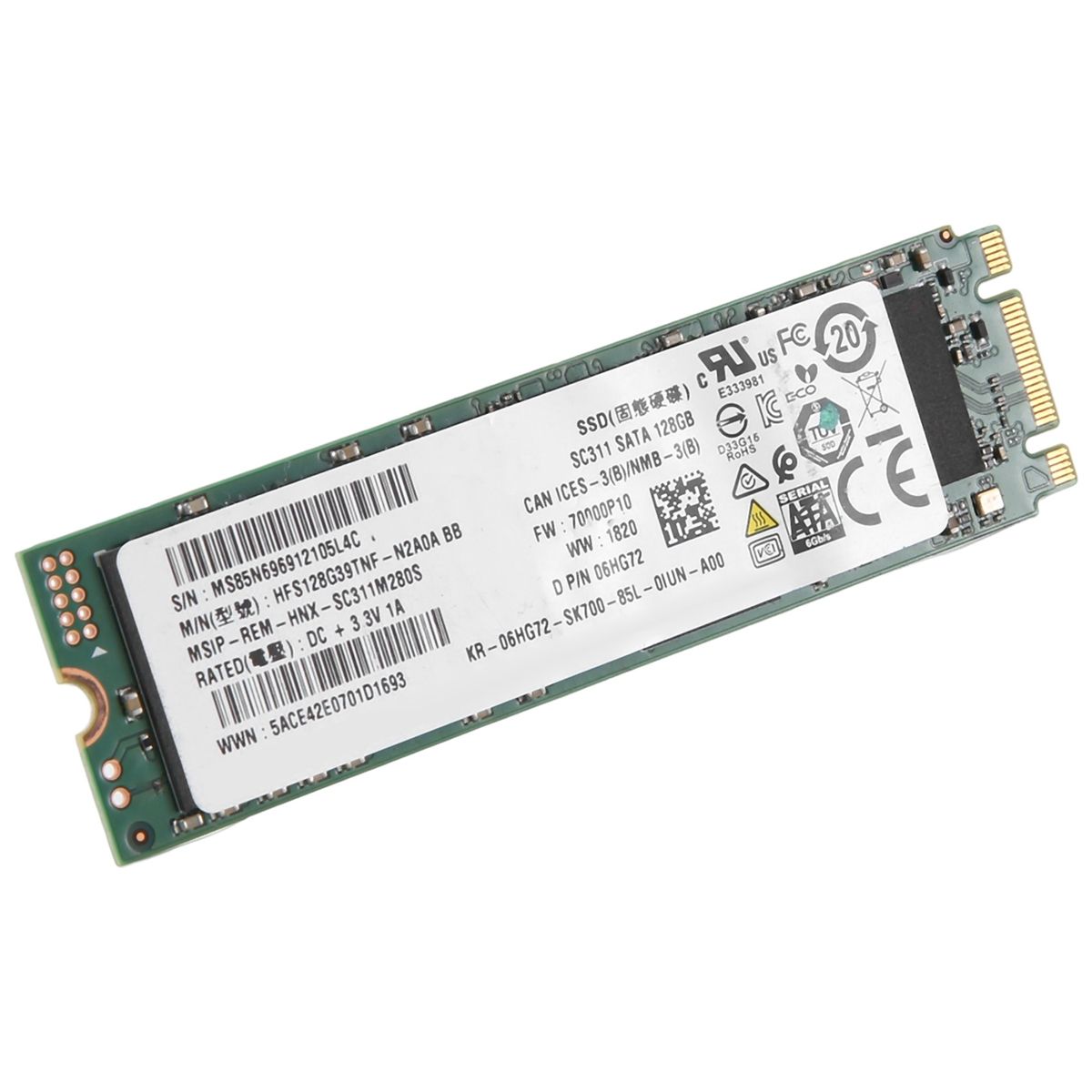 For SK Hynix SC311 128GB SATA SSD HFS128G39TNF-N2A0A BB M.2