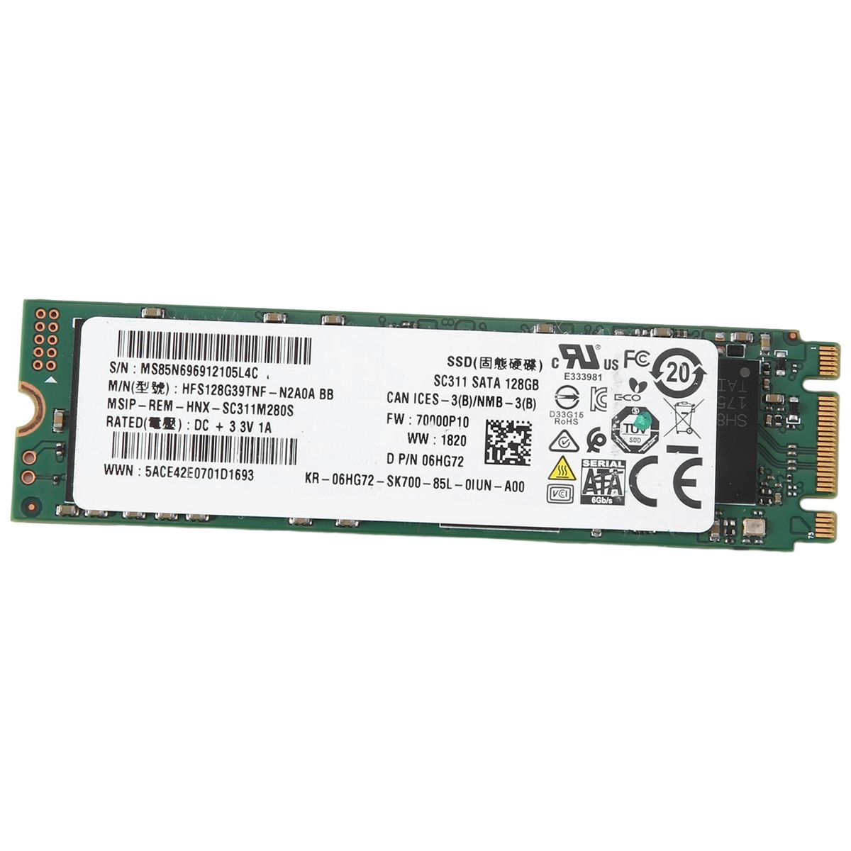 For SK Hynix SC311 128GB SATA SSD HFS128G39TNF-N2A0A BB M.2