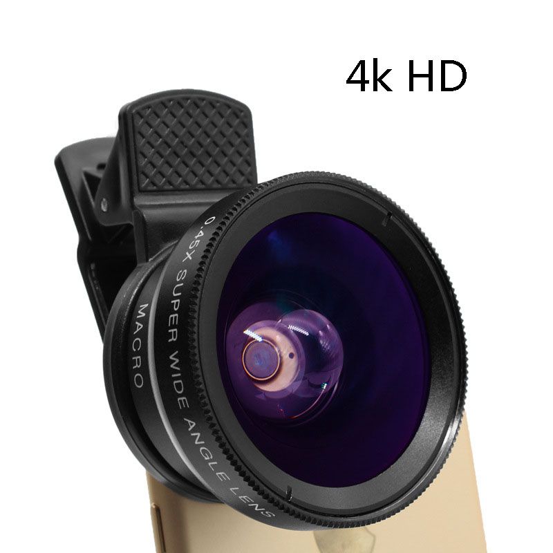 Wide-angle Macro 2-in-1 External Lens Mobile Phone Lens Telescope Lens