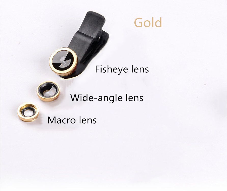 Three-in-one Wide Angle Macro Fisheye Lens Triple Smartphone