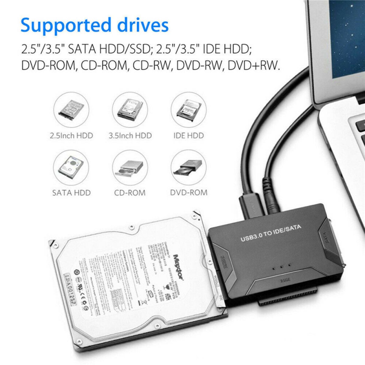 USB 3.0 To IDE & SATA Hard Driver Converter External Hard