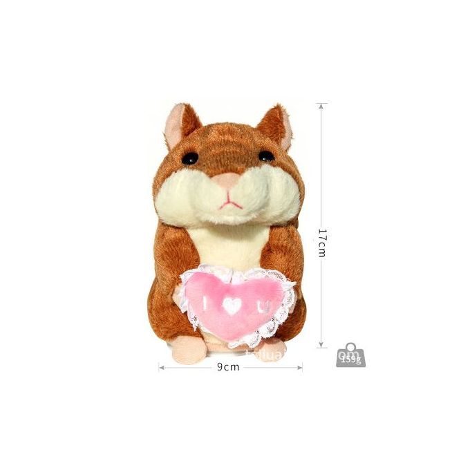 Talking Hamster Repeats What You Say Electronic Plush Toy