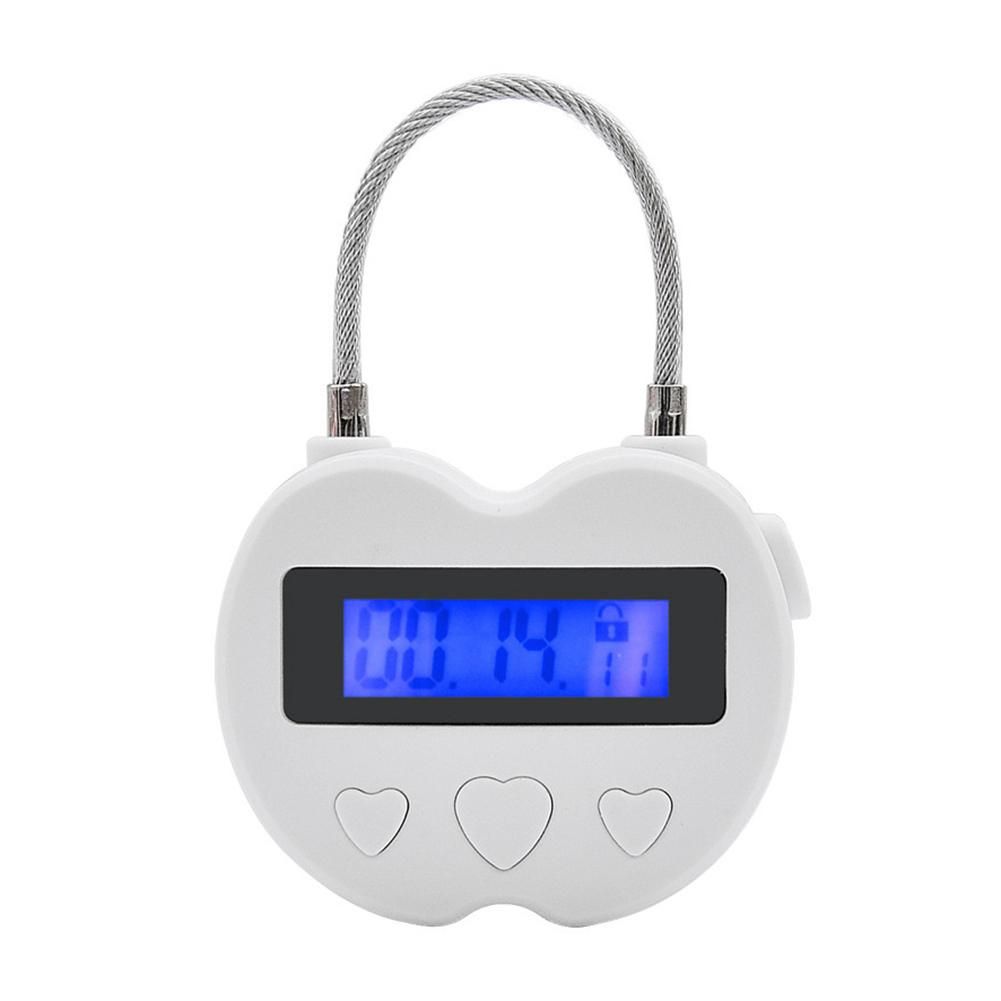 Smart Time Lock LCD Display Time Lock Multifunction Electronic TimerWaterproof USB Rechargeable Temporary Timer Padlock