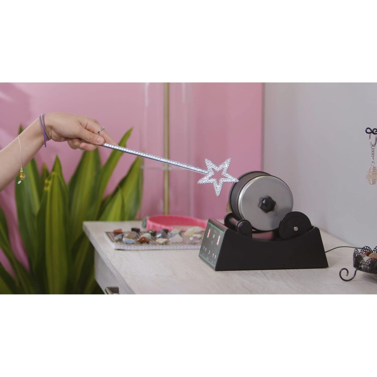 Advanced Professional Rock Tumbler Kit - With Digital 9-Day Polishing Timer, 3 Speed Settings
