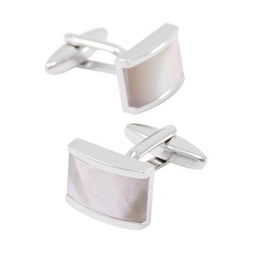 Luxury Seashells Stone Cufflinks For Mens Shirt Cuff Bottons High Quality White Cuff Links Designer Brand Jewelry
