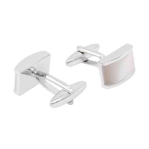 Luxury Seashells Stone Cufflinks For Mens Shirt Cuff Bottons High Quality White Cuff Links Designer Brand Jewelry