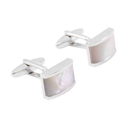 Luxury Seashells Stone Cufflinks For Mens Shirt Cuff Bottons High Quality White Cuff Links Designer Brand Jewelry
