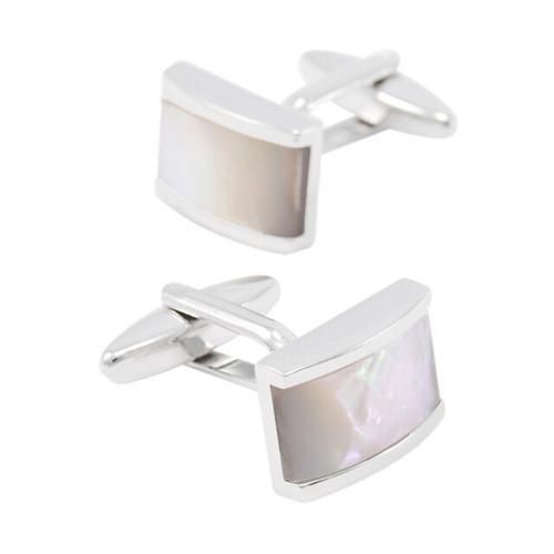 Luxury Seashells Stone Cufflinks For Mens Shirt Cuff Bottons High Quality White Cuff Links Designer Brand Jewelry
