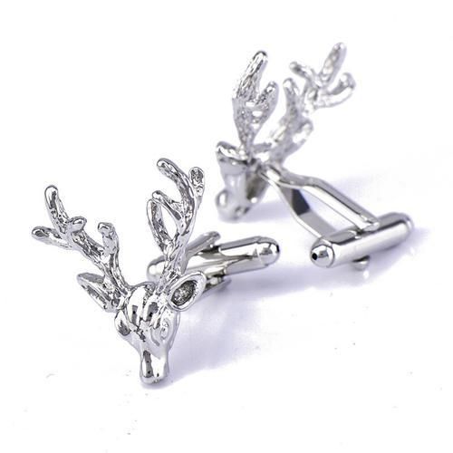 Jewelry Shirt Cufflinks For Mens Brand Metal Deer Enamel Cuff Link Fashion Wedding Buttons