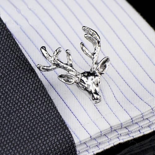 Jewelry Shirt Cufflinks For Mens Brand Metal Deer Enamel Cuff Link Fashion Wedding Buttons
