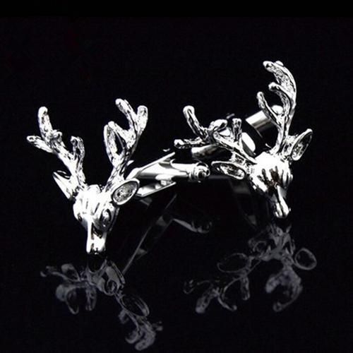 Jewelry Shirt Cufflinks For Mens Brand Metal Deer Enamel Cuff Link Fashion Wedding Buttons