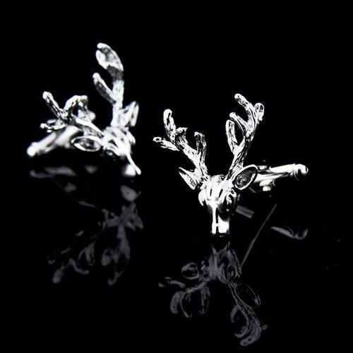Jewelry Shirt Cufflinks For Mens Brand Metal Deer Enamel Cuff Link Fashion Wedding Buttons